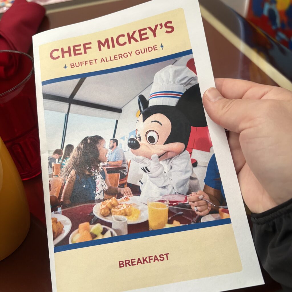 Chef Mickey's Buffet Allergy Guide