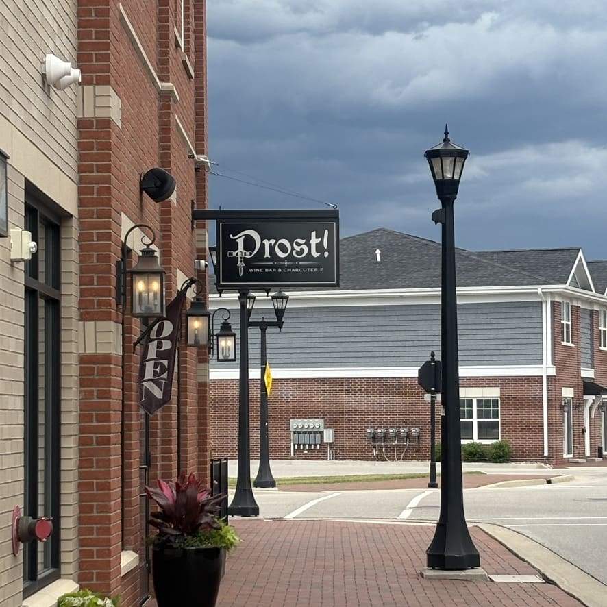 Gluten Free at Prost! Prost! sign in Bay City