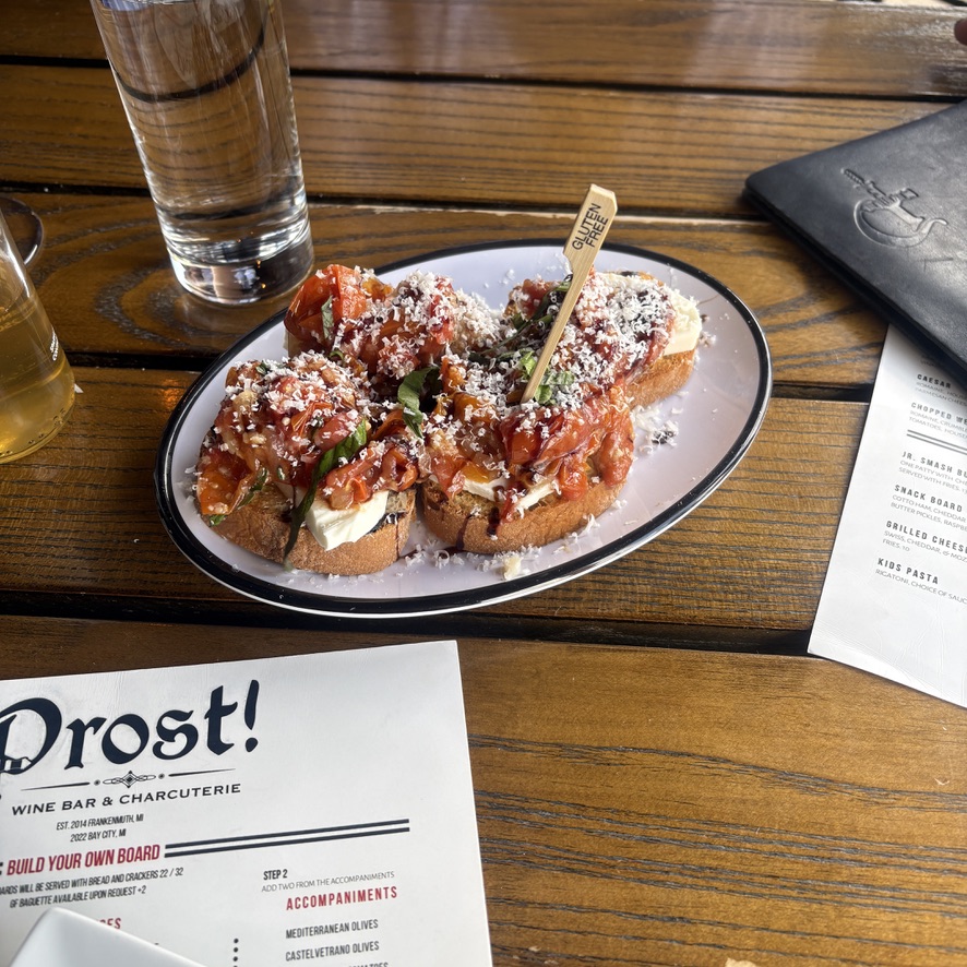 Gluten Free at Prost! Gluten Free Bruschetta